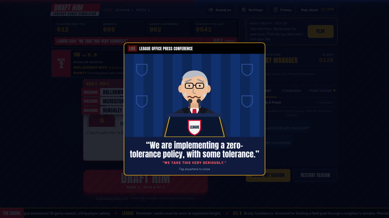 The commissioner takes this very seriously.